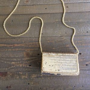 3 for $18/ Gold Sequin Mini Bag Clutch